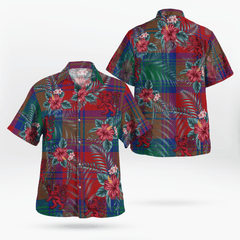 Clan Lindsay Modern Tartan Scottish Lion Hawaiian Shirt HO73 Lindsay Modern Tartan Tartan Hawaii Shirt   