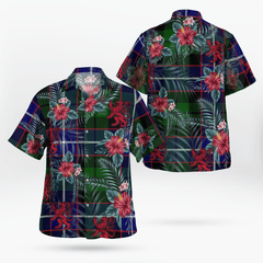 Clan Russell Modern Tartan Scottish Lion Hawaiian Shirt UZ72 Russell Modern Tartan Tartan Hawaii Shirt   