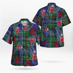 Clan Robertson Hunting Modern Tartan Scottish Lion Hawaiian Shirt XA19 Robertson Hunting Modern Tartan Tartan Hawaii Shirt   