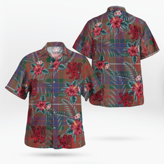 Clan Fraser Hunting Modern Tartan Scottish Lion Hawaiian Shirt PF44 Fraser Hunting Modern Tartan Tartan Hawaii Shirt   
