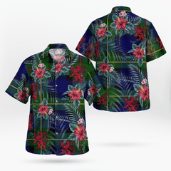 Clan MacEwen Modern Tartan Scottish Lion Hawaiian Shirt MQ75 MacEwen Modern Tartan Tartan Hawaii Shirt   