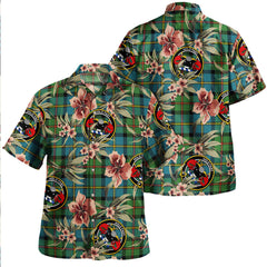 Clan MacLeod of Harris (MacLeod Hunting) Ancient Tartan Crest Badge Aloha Hawaiian Shirt Tropical Old Style US14 MacLeod of Harris (MacLeod Hunting) Ancient Tartan Tartan Today   