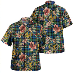 Clan Smith (MacGowan Hunting) Modern Tartan Crest Badge Aloha Hawaiian Shirt Tropical Old Style IX11 Smith (MacGowan Hunting) Modern Tartan Tartan Today   