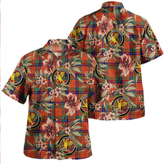 Clan Nicolson Ancient Tartan Crest Badge Aloha Hawaiian Shirt Tropical Old Style ZG89 Nicolson Ancient Tartan Tartan Today   