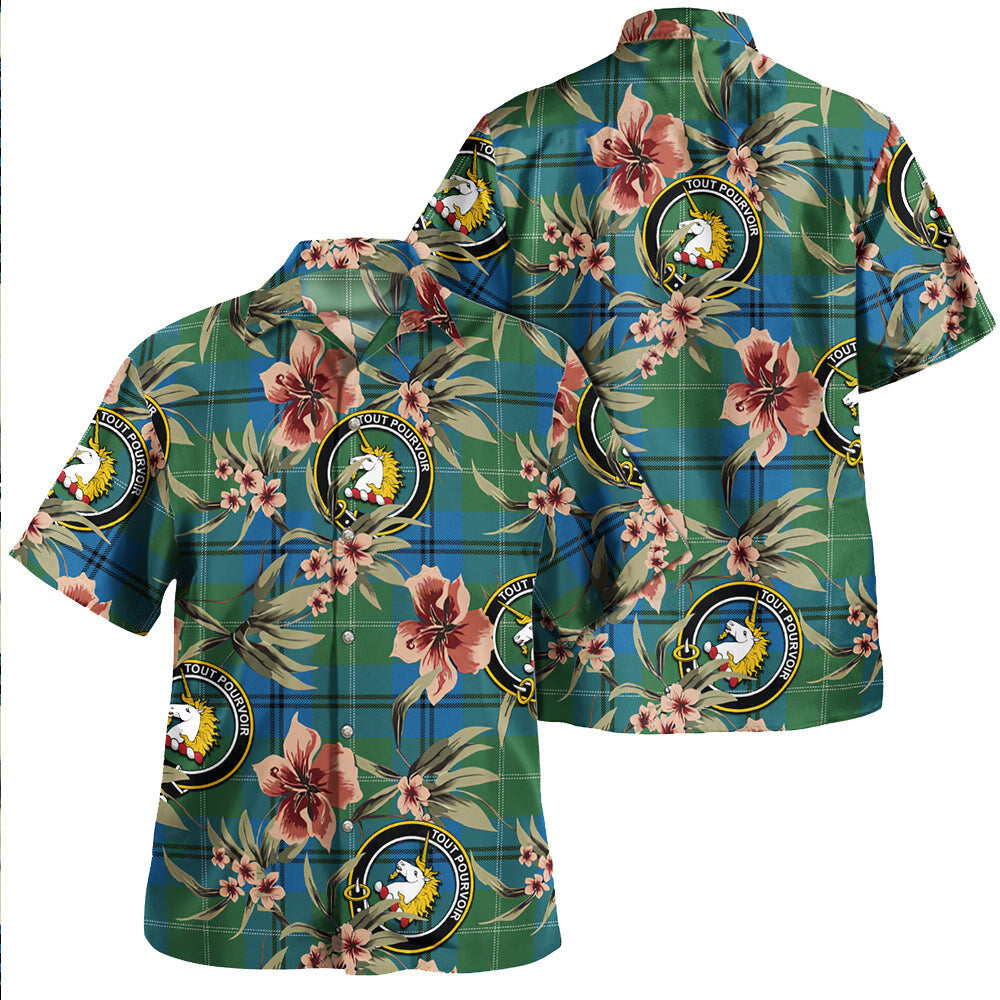 Clan Oliphant Ancient Tartan Crest Badge Aloha Hawaiian Shirt Tropical Old Style JI88 Oliphant Ancient Tartan Tartan Today   