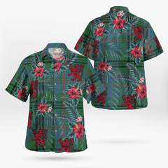 Clan Walker Hunting Ancient Tartan Scottish Lion Hawaiian Shirt GZ52 Walker Hunting Ancient Tartan Tartan Hawaii Shirt   