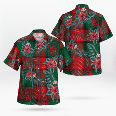 Clan Clan Stewart Atholl Modern Tartan Scottish Lion Hawaiian Shirt GX52 Stewart Atholl Modern Tartan Tartan Hawaii Shirt   