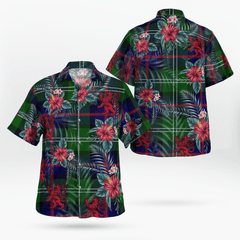 Clan Sutherland Modern Tartan Scottish Lion Hawaiian Shirt SF73 Sutherland Modern Tartan Tartan Hawaii Shirt   