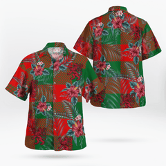 Clan Moncrieffe Tartan Scottish Lion Hawaiian Shirt BJ67 Moncrieffe Tartan Tartan Hawaii Shirt   
