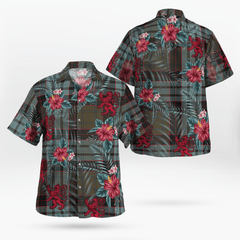 Clan Stewart Old Weathered Tartan Scottish Lion Hawaiian Shirt OM29 Stewart Old Weathered Tartan Tartan Hawaii Shirt   