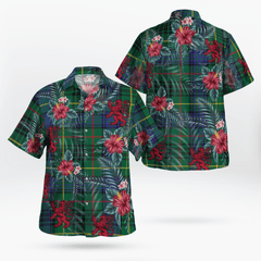 Clan Stewart Hunting Modern Tartan Scottish Lion Hawaiian Shirt TD33 Stewart Hunting Modern Tartan Tartan Hawaii Shirt   
