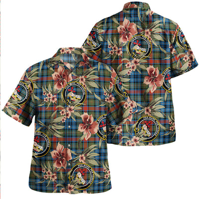 Clan MacDonald of P.E. Island (Donald of P.E. Island) Ancient Tartan Crest Badge Aloha Hawaiian Shirt Tropical Old Style TQ28