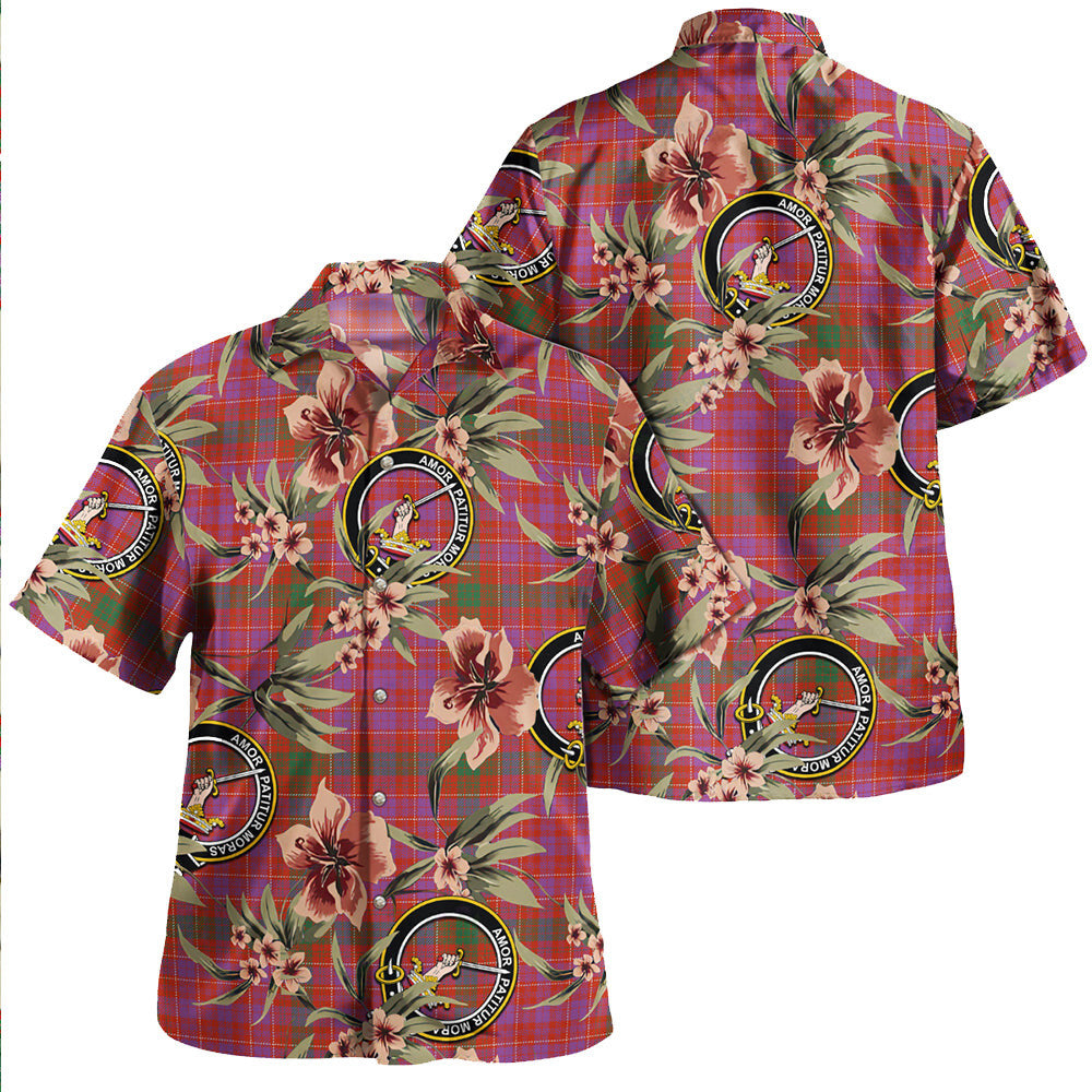 Clan Lumsden of Clova Ancient Tartan Crest Badge Aloha Hawaiian Shirt Tropical Old Style CX94 Lumsden of Clova Ancient Tartan Tartan Today   