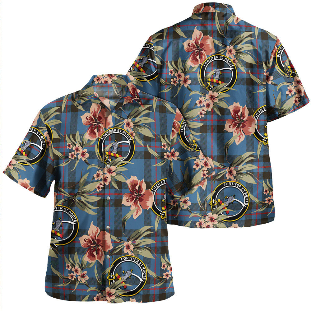 Clan Elliot (Ellot) Modern Tartan Crest Badge Aloha Hawaiian Shirt Tropical Old Style OC35 Elliot (Ellot) Modern Tartan Tartan Today   