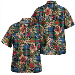 Clan Curry (Currie) Modern Tartan Crest Badge Aloha Hawaiian Shirt Tropical Old Style JI71 Curry (Currie) Modern Tartan Tartan Today   