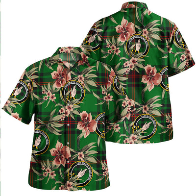 Clan Logie Tartan Crest Badge Aloha Hawaiian Shirt Tropical Old Style