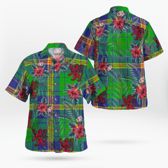 Clan New Mexico Tartan Scottish Lion Hawaiian Shirt UP86 New Mexico Tartan Tartan Hawaii Shirt   