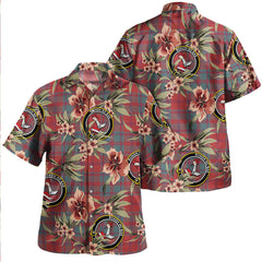 Clan MacDougall (Clans Originaux) Weathered Tartan Crest Badge Aloha Hawaiian Shirt Tropical Old Style BG22 MacDougall (Clans Originaux) Weathered Tartan Tartan Today   