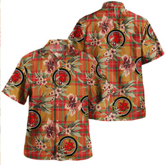 Clan MacBrair Modern Tartan Crest Badge Aloha Hawaiian Shirt Tropical Old Style CR51 MacBrair Modern Tartan Tartan Today   