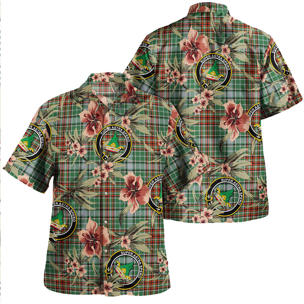 Clan Gayre Ancient Tartan Crest Badge Aloha Hawaiian Shirt Tropical Old Style EM47 Gayre Ancient Tartan Tartan Today   