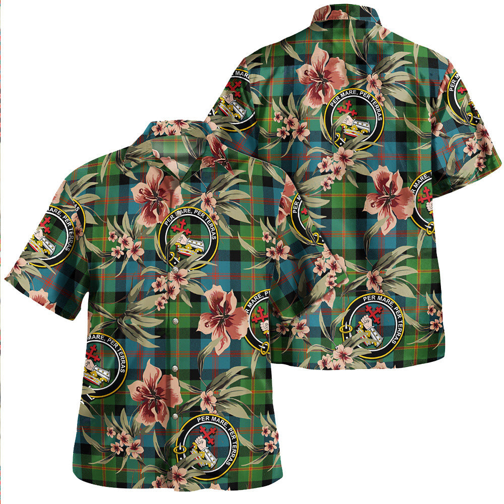 Clan MacDonald of Borrodale (Donald Borrodale Historic) Ancient Tartan Crest Badge Aloha Hawaiian Shirt Tropical Old Style BF20 MacDonald of Borrodale (Donald Borrodale Historic) Ancient Tartan Tartan Today   