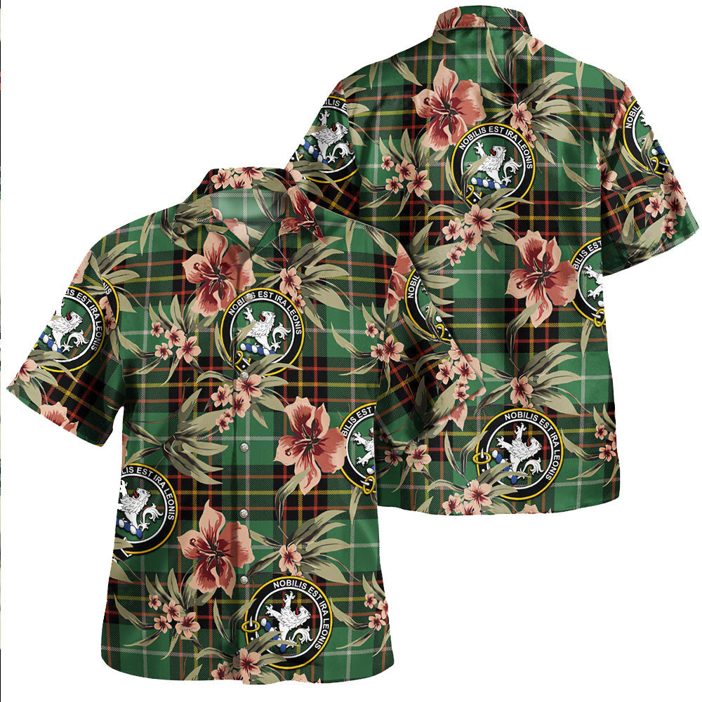Clan Inglis Ancient Tartan Crest Badge Aloha Hawaiian Shirt Tropical Old Style RH39 Inglis Ancient Tartan Tartan Today   