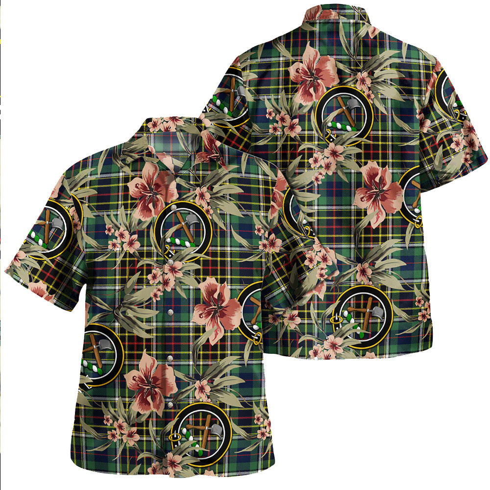Clan Hislop #2 Modern Tartan Crest Badge Aloha Hawaiian Shirt Tropical Old Style YK61 Hislop #2 Modern Tartan Tartan Today   