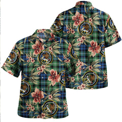 Clan Graham of Montrose Modern Tartan Crest Badge Aloha Hawaiian Shirt Tropical Old Style BL72 Graham of Montrose Modern Tartan Tartan Today   