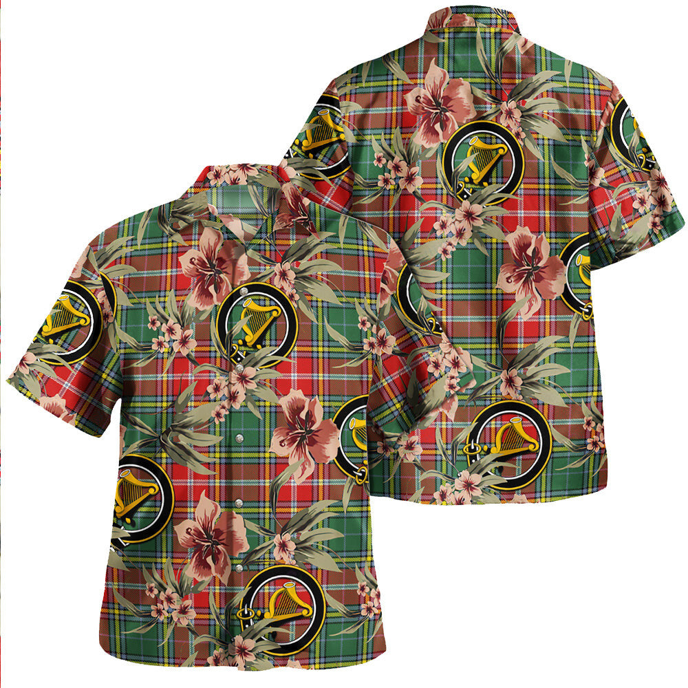 Clan MacWhirter Modern Tartan Crest Badge Aloha Hawaiian Shirt Tropical Old Style JF82 MacWhirter Modern Tartan Tartan Today   