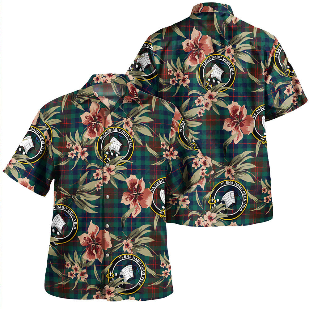 Clan Tennant Yules Modern Tartan Crest Badge Aloha Hawaiian Shirt Tropical Old Style IS10 Tennant Yules Modern Tartan Tartan Today   