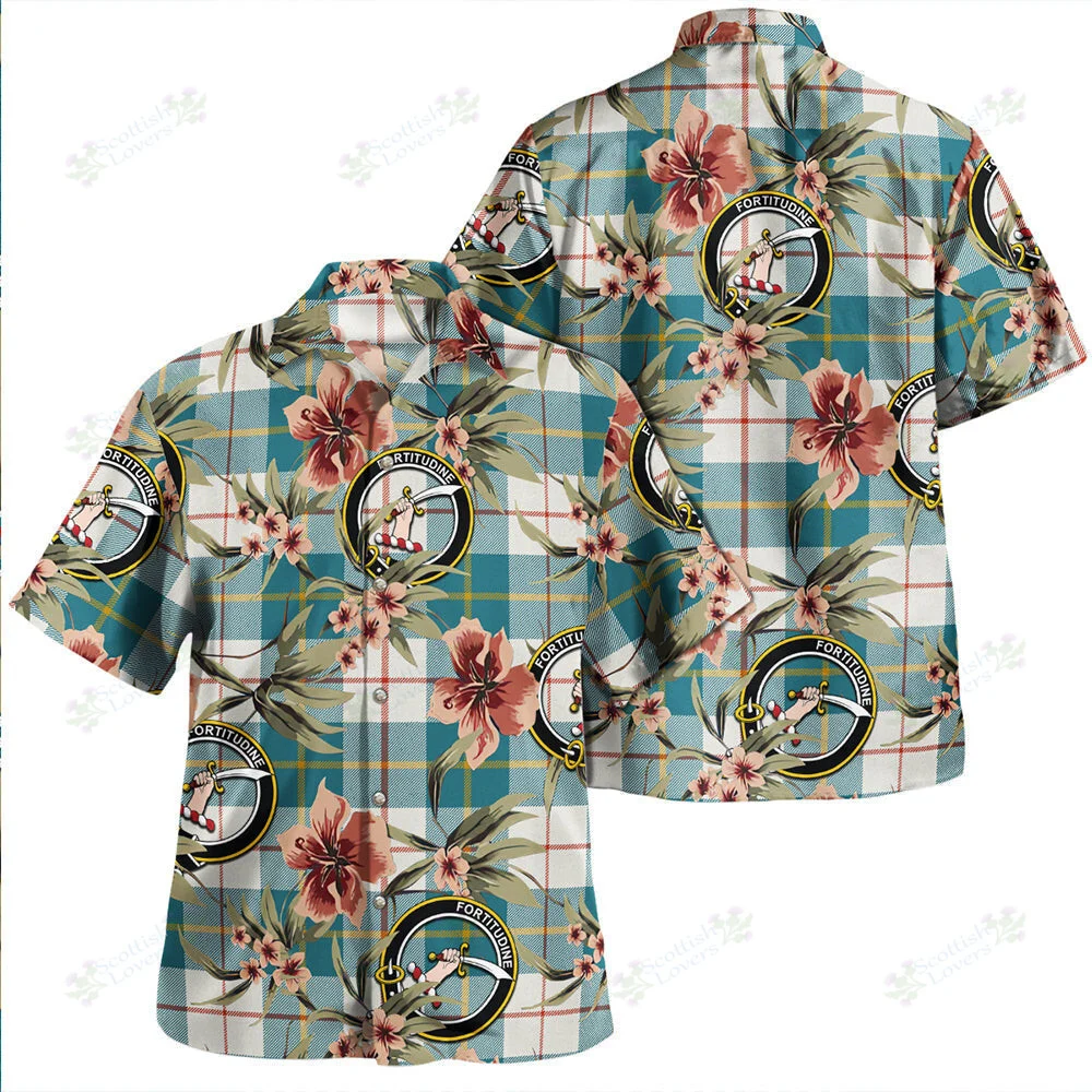 Clan MacRae of Conchra Ancient Tartan Crest Badge Aloha Hawaiian Shirt Tropical Old Style DN66 MacRae of Conchra Ancient Tartan Tartan Today   