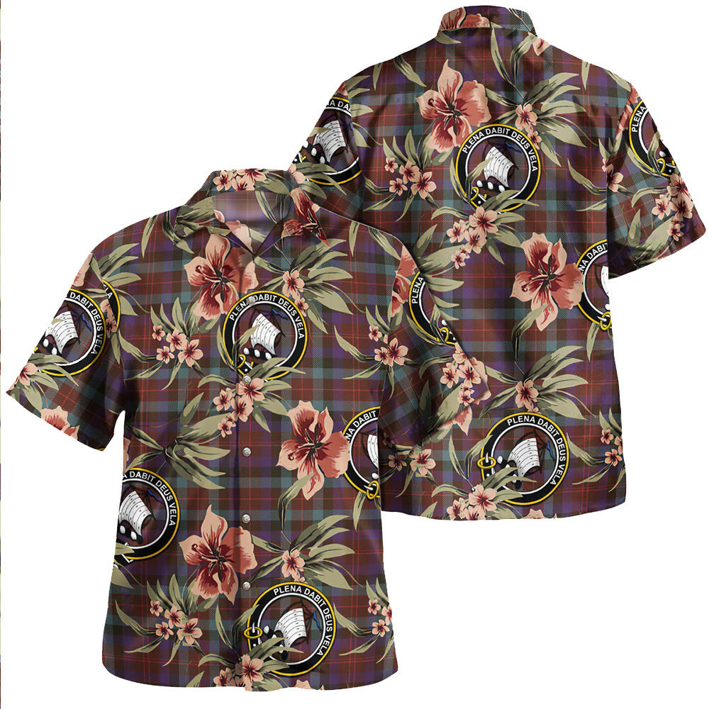 Clan Tennant Weathered Tartan Crest Badge Aloha Hawaiian Shirt Tropical Old Style GG16 Tennant Weathered Tartan Tartan Today   