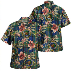 Clan Muir Modern Tartan Crest Badge Aloha Hawaiian Shirt Tropical Old Style CB69 Muir Modern Tartan Tartan Today   