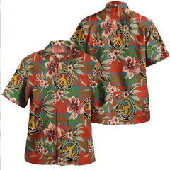 Clan MacPherson of Cluny Ancient Tartan Crest Badge Aloha Hawaiian Shirt Tropical Old Style LS58 MacPherson of Cluny Ancient Tartan Tartan Today   