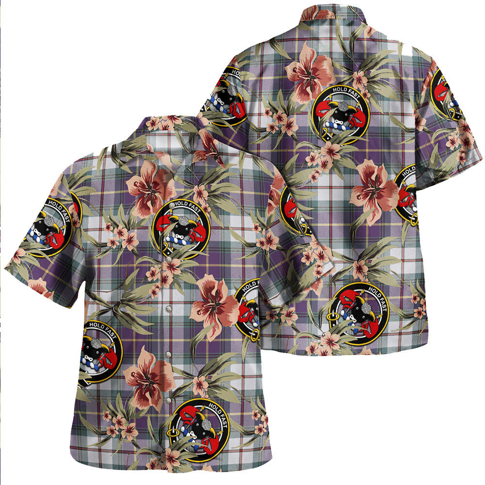 Clan MacLeod of California Weathered Tartan Crest Badge Aloha Hawaiian Shirt Tropical Old Style BJ60 MacLeod of California Weathered Tartan Tartan Today   