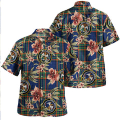 Clan Ralston UK Modern Tartan Crest Badge Aloha Hawaiian Shirt Tropical Old Style CX61 Ralston UK Modern Tartan Tartan Today   