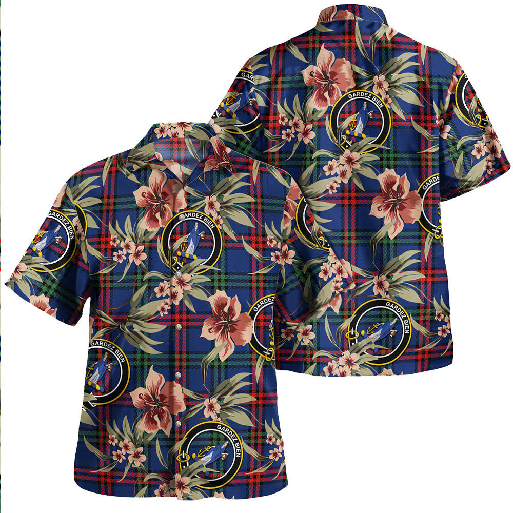 Clan Montgomery Modern Tartan Crest Badge Aloha Hawaiian Shirt Tropical Old Style AP85 Montgomery Modern Tartan Tartan Today   