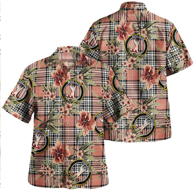 Clan Napier Rose Ancient Tartan Crest Badge Aloha Hawaiian Shirt Tropical Old Style