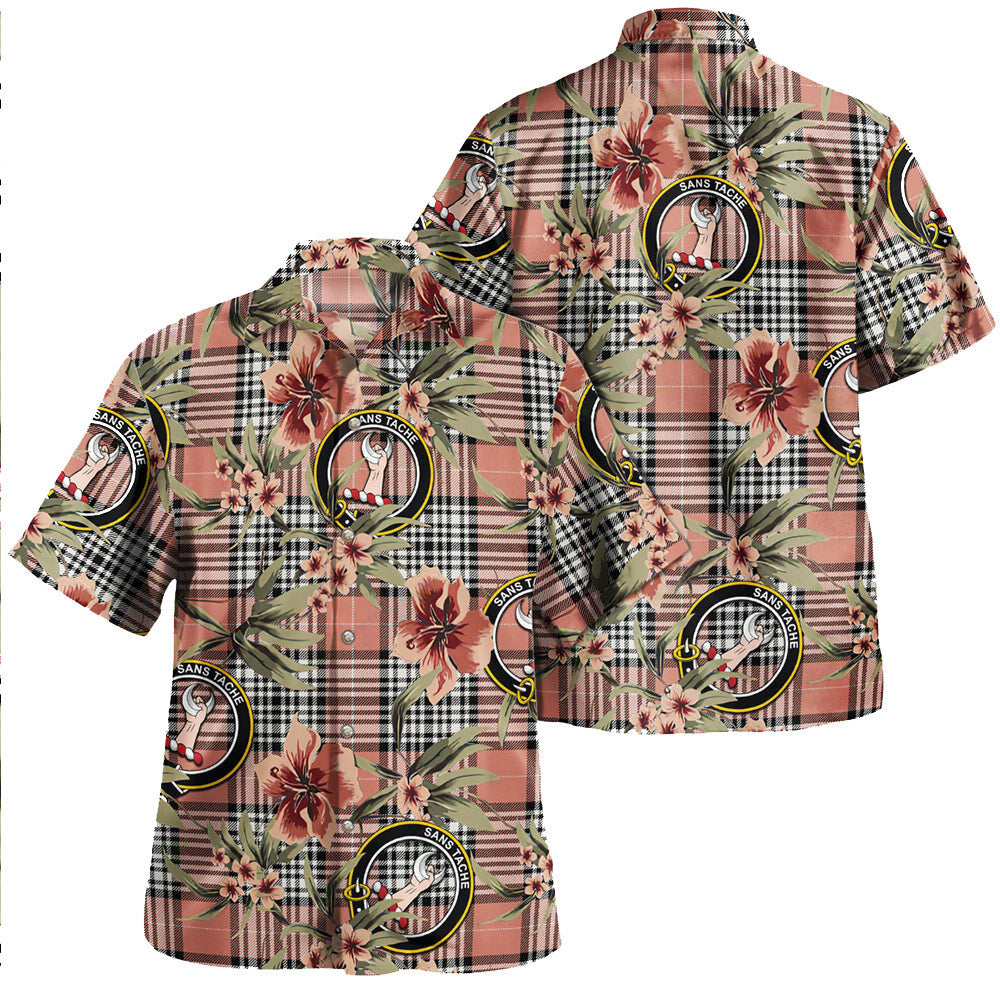Clan Napier Rose Ancient Tartan Crest Badge Aloha Hawaiian Shirt Tropical Old Style XH83 Napier Rose Ancient Tartan Tartan Today   