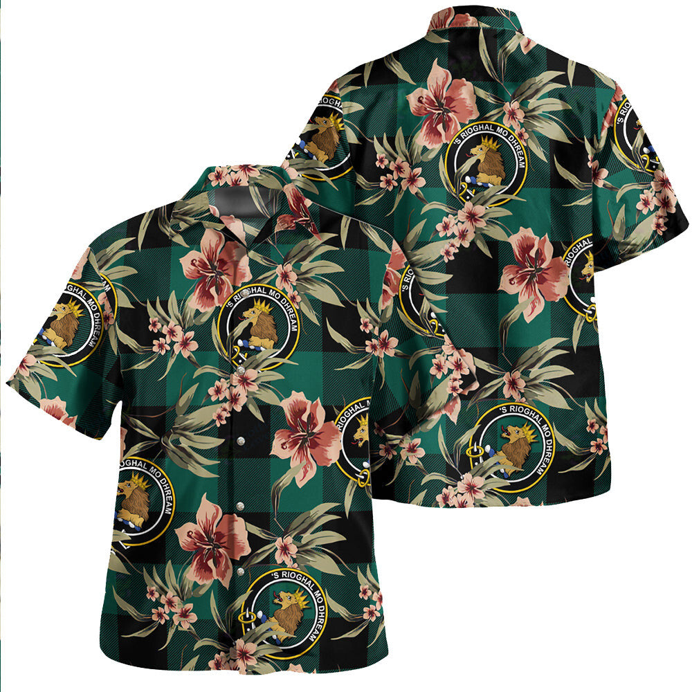 Clan Robin Hood (MacGregorGregor Rob Roy Hunting) Modern Tartan Crest Badge Aloha Hawaiian Shirt Tropical Old Style QD41 Robin Hood (MacGregorGregor Rob Roy Hunting) Modern Tartan Tartan Today   
