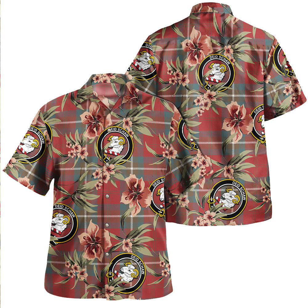 Clan Ruthven Weathered Tartan Crest Badge Aloha Hawaiian Shirt Tropical Old Style MP75 Ruthven Weathered Tartan Tartan Today   