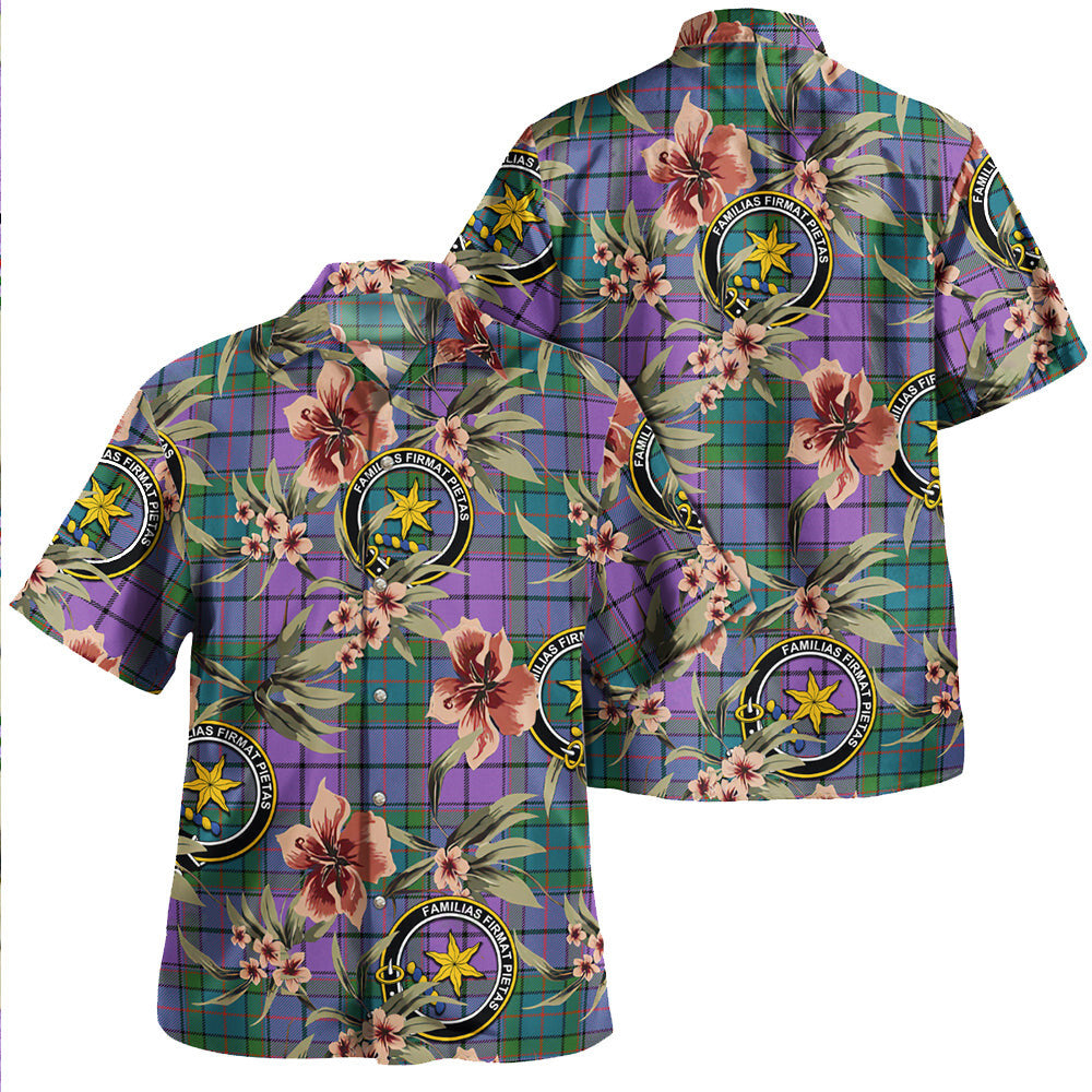 Clan Wardlaw Ancient Tartan Crest Badge Aloha Hawaiian Shirt Tropical Old Style FM38 Wardlaw Ancient Tartan Tartan Today   
