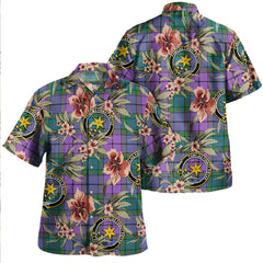 Clan Wardlaw Ancient Tartan Crest Badge Aloha Hawaiian Shirt Tropical Old Style FM38 Wardlaw Ancient Tartan Tartan Today   