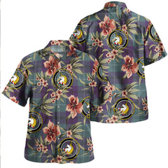Clan Oliphant Weathered Tartan Crest Badge Aloha Hawaiian Shirt Tropical Old Style FW20 Oliphant Weathered Tartan Tartan Today   