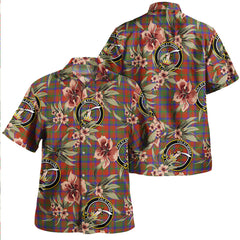 Clan Matheson Ancient Tartan Crest Badge Aloha Hawaiian Shirt Tropical Old Style ZJ69 Matheson Ancient Tartan Tartan Today   