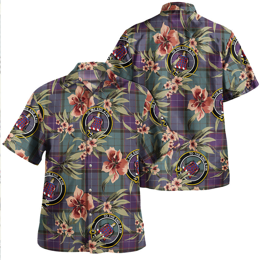 Clan Storrie Weathered Tartan Crest Badge Aloha Hawaiian Shirt Tropical Old Style NM90 Storrie Weathered Tartan Tartan Today   