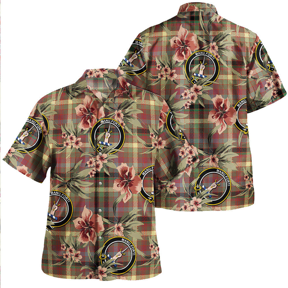 Clan MacKay of Strathnaver Ancient Tartan Crest Badge Aloha Hawaiian Shirt Tropical Old Style EC67 MacKay of Strathnaver Ancient Tartan Tartan Today   