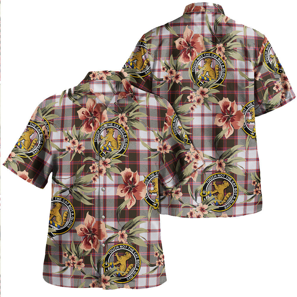 Clan MacPherson of Pitmain Weathered Tartan Crest Badge Aloha Hawaiian Shirt Tropical Old Style LW37 MacPherson of Pitmain Weathered Tartan Tartan Today   