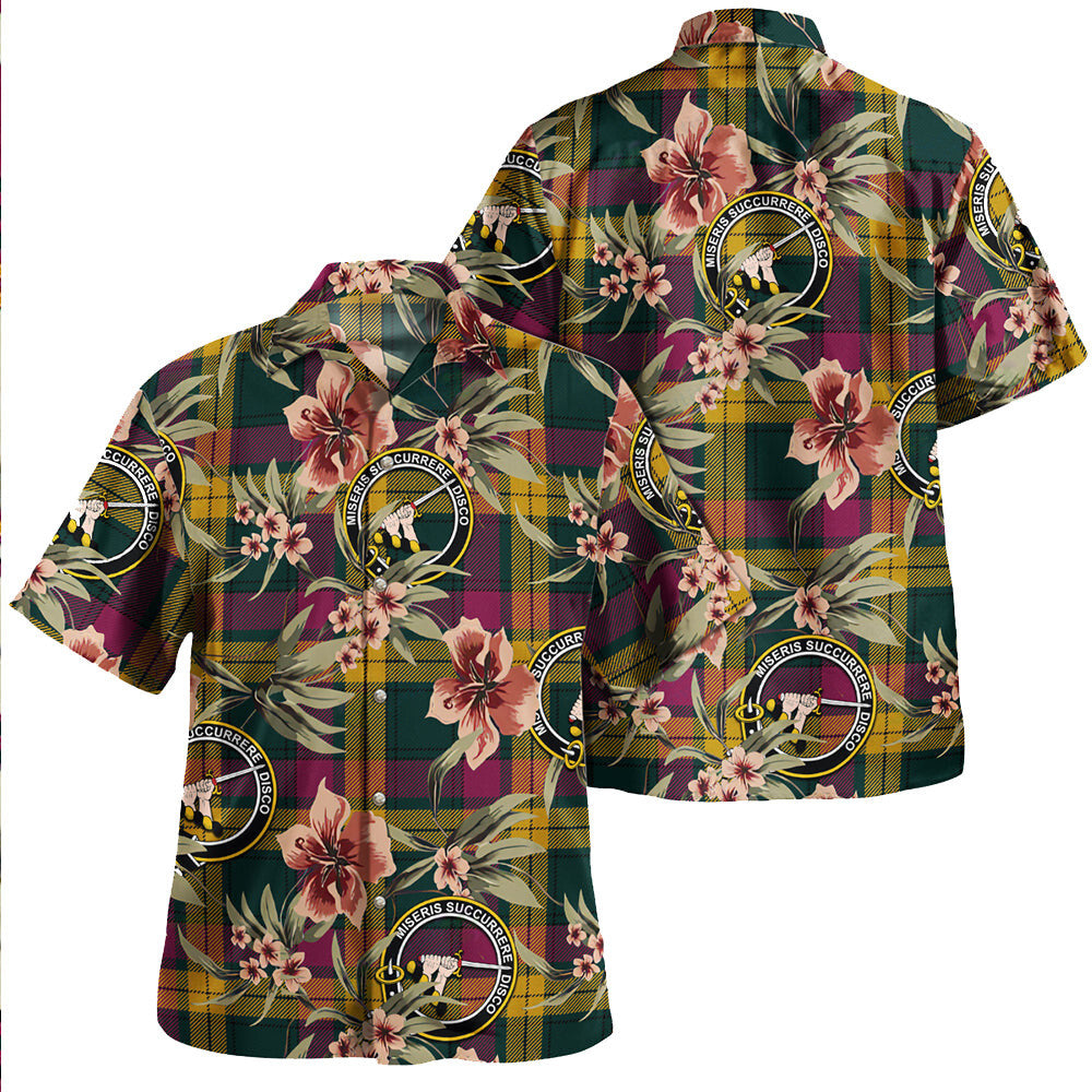 Clan MacMillan Modern Tartan Crest Badge Aloha Hawaiian Shirt Tropical Old Style VN88 MacMillan Modern Tartan Tartan Today   