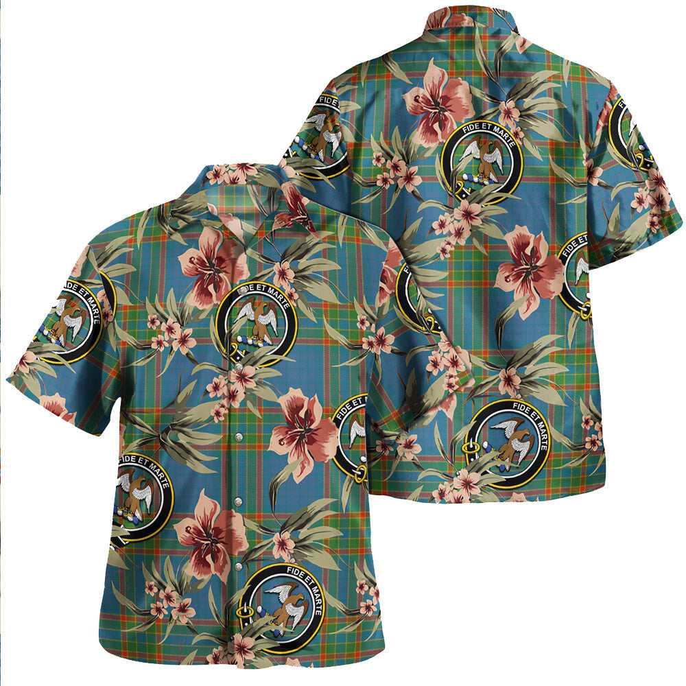 Clan Ralston UK Ancient Tartan Crest Badge Aloha Hawaiian Shirt Tropical Old Style KP37 Ralston UK Ancient Tartan Tartan Today   